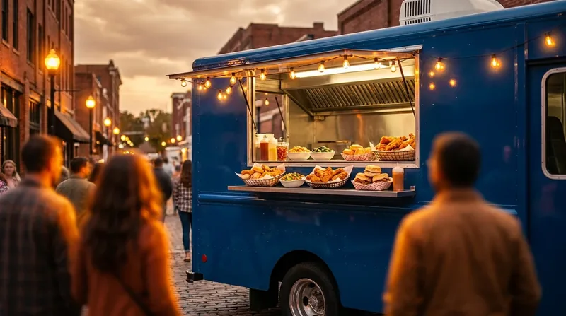 Customers lining up at a food truck window, How to Start a Food Truck in Phoenix