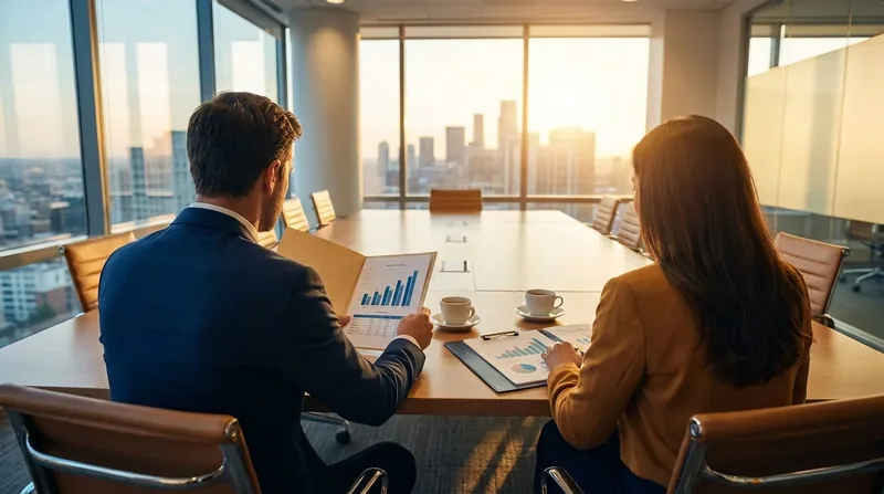 Advisors reviewing growth charts at a conference table, Arizona Commerce Authority Programs, Tax Credits and Incentives for New Businesses
